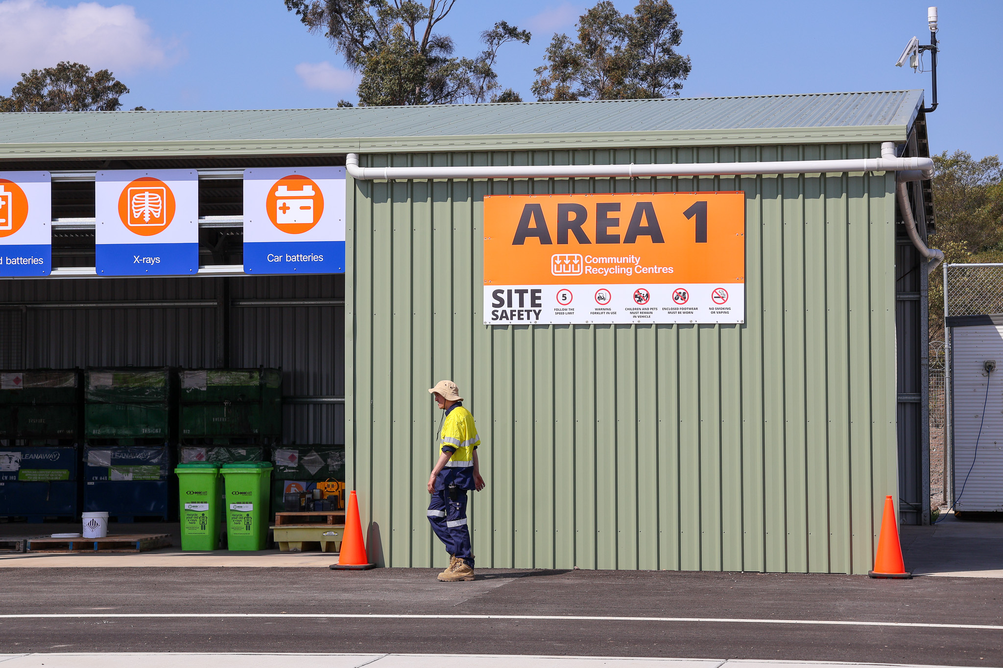 The revamped Community Recycling Centre.