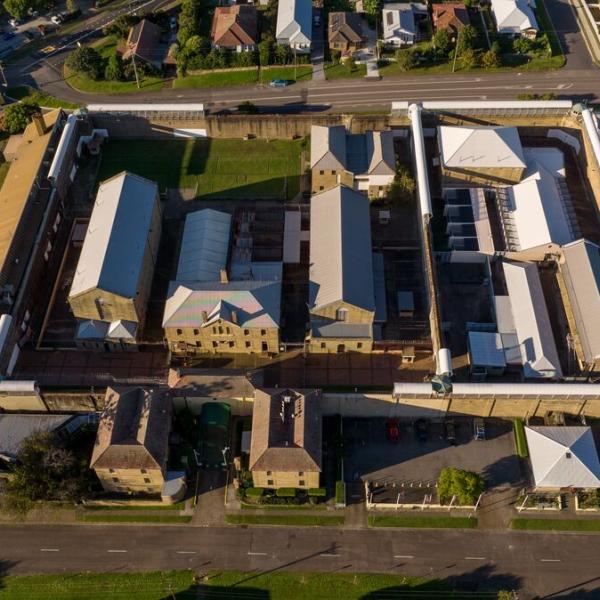 Aerial view of Maitland Gaol