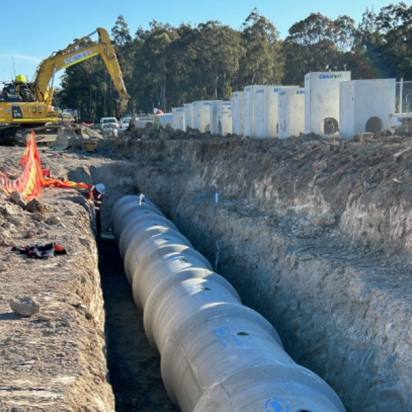 Major drainage installed along Raymond Terrace Road