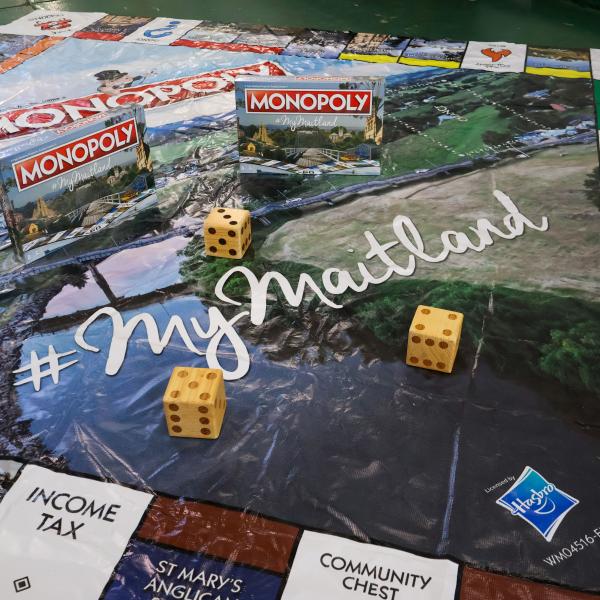 Maitland Monopoly board