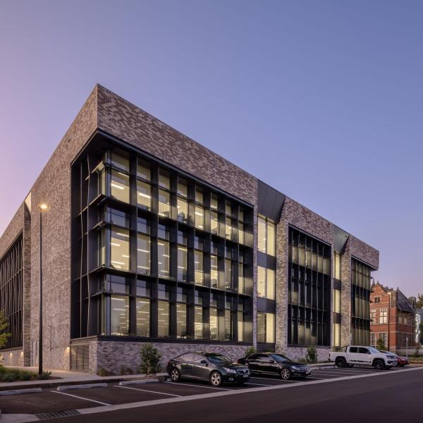 Maitland Administration Centre at dusk