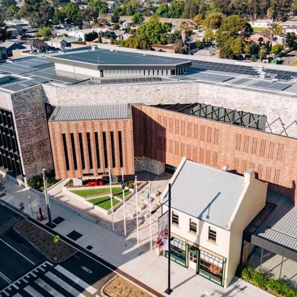 Aerial photo of Maitland Administration Centre