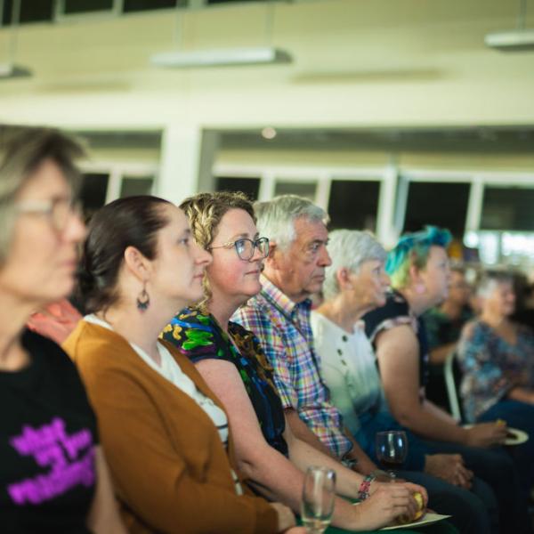 Crowd shot from Literature Live event at East Maitland Library