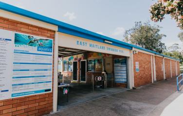 East Maitland pool entrance