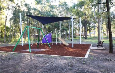 Playground and shade sail 