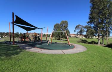 Playground and shade sail 