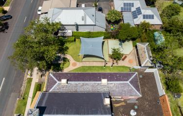 Aerial view of park