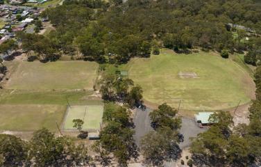 Aerial view of park