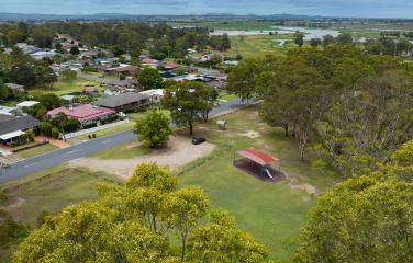 Aerial view of park