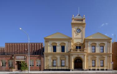 Street view of Maitland Town Hall