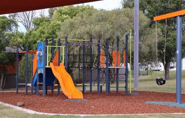 Play equipment at Goodhugh Park