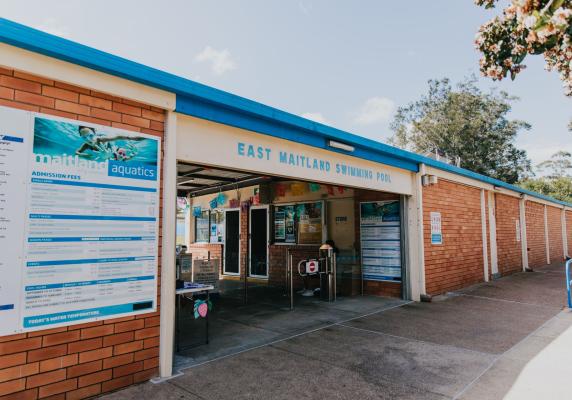 East Maitland pool entrance