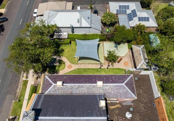 Aerial view of park