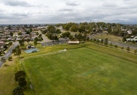 Aerial view of oval 