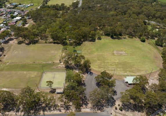 Aerial view of park