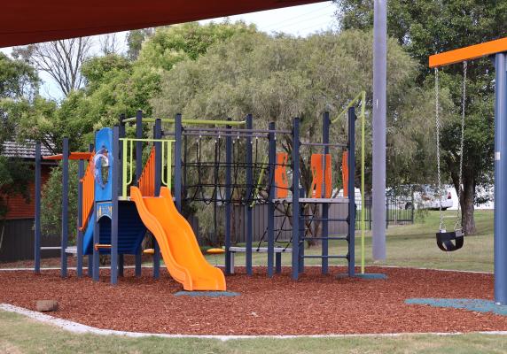 Play equipment at Goodhugh Park