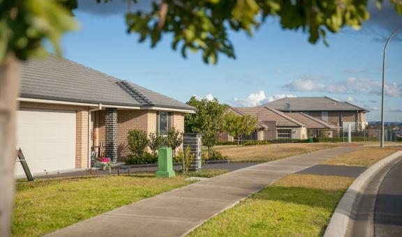 House in residential area of Aberglasslyn