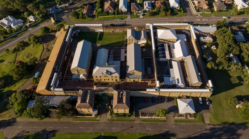 Aerial view of Maitland Gaol