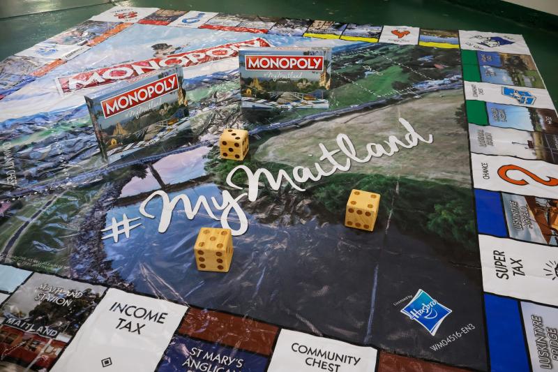 Maitland Monopoly board