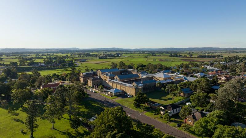 An aerial photograph of Maitland Gaol