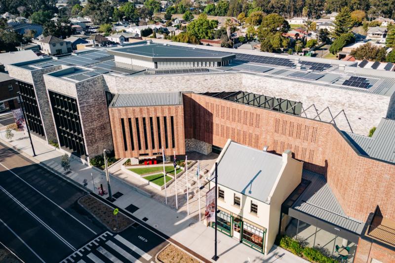 Aerial photograph of Maitland Administration Centre