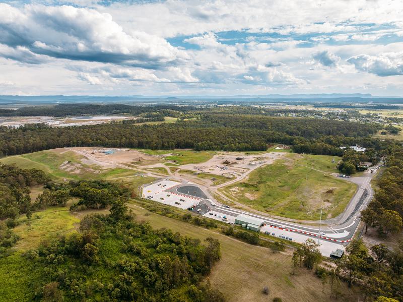 An aerial photograph of the Maitland Resource Recovery Facility