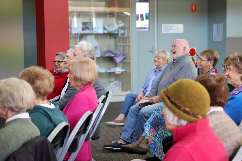 Crowd shot from Literature Live event at East Maitland Library