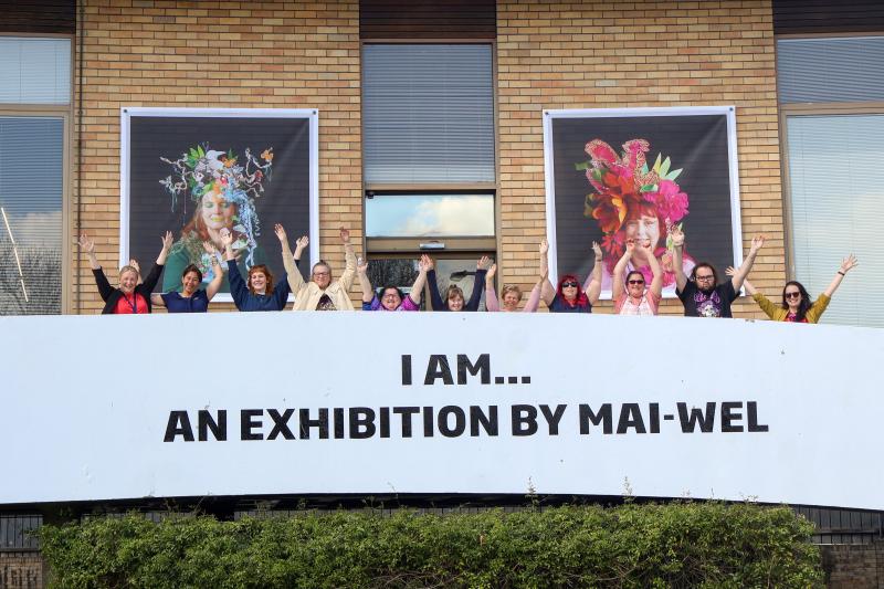 Left to right: Katrina Sharman, Denise Duffy, Sophia O'Connor, Michelle Schafer, Trudi Manning, Gabrielle Reibel, Briety Dorahy, Alex Rennie, Emma Parks, Ben Bulmer, Helena Newcombe standing out the front of Maitland City Library