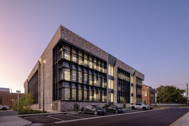 Maitland Administration Centre at dusk