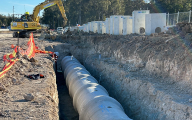 Major drainage installed along Raymond Terrace Road