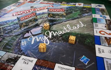 Maitland Monopoly board