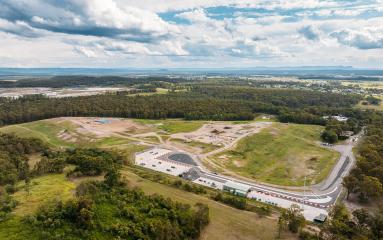 An aerial photograph of the Maitland Resource Recovery Facility