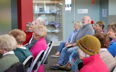 Crowd shot from Literature Live event at East Maitland Library