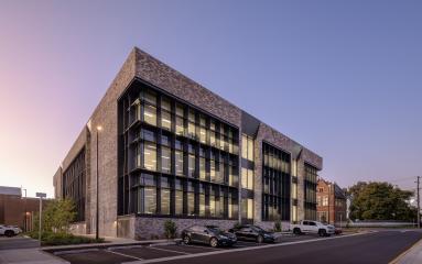 Maitland Administration Centre at dusk