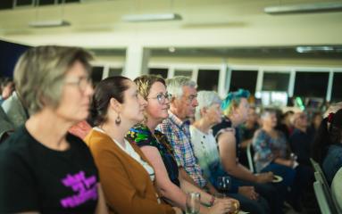 Crowd shot from Literature Live event at East Maitland Library