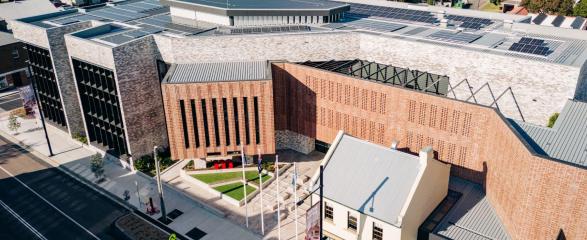 Aerial photo of Maitland Administration Centre