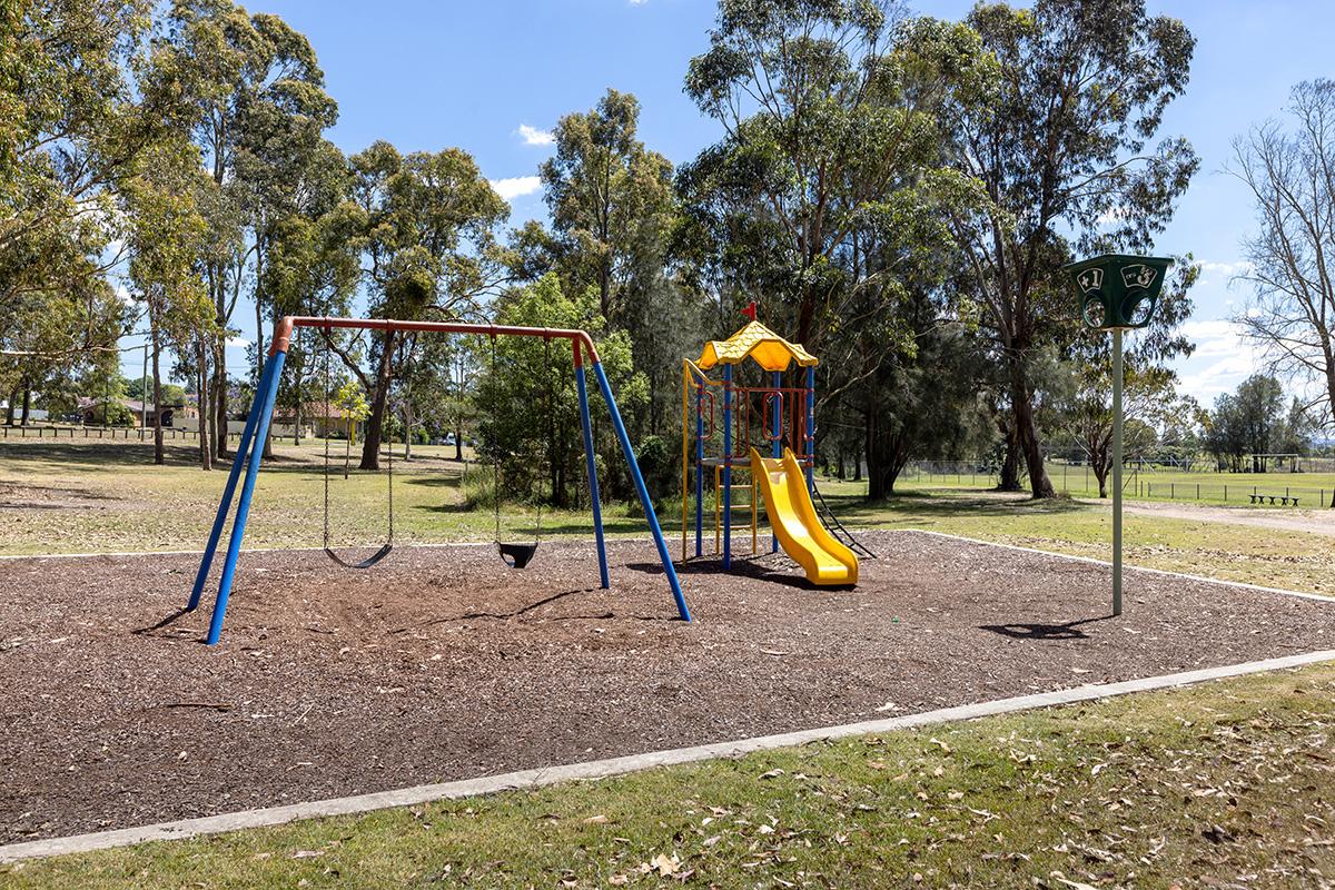 Front view of playground 