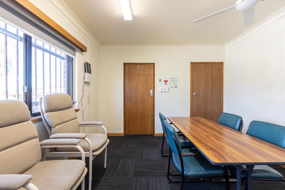 Smaller room with table and chairs