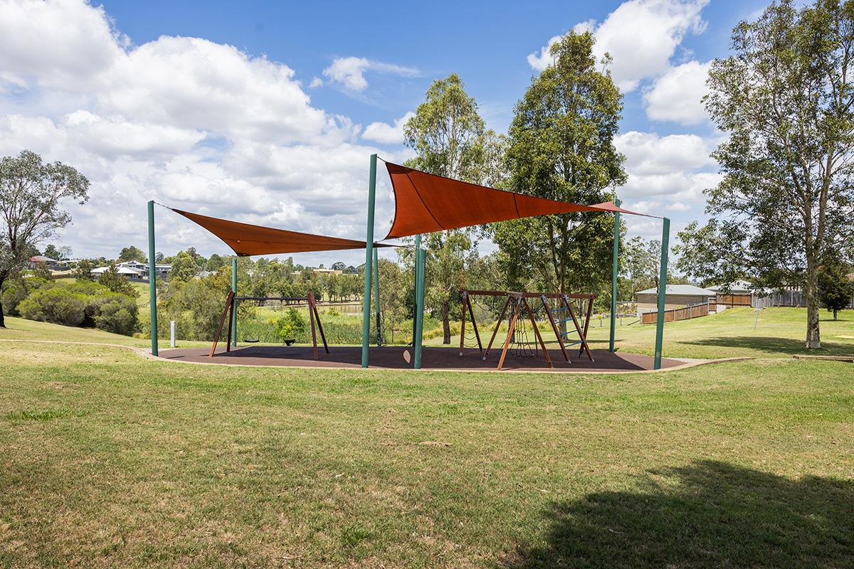 Playground and shade sail 