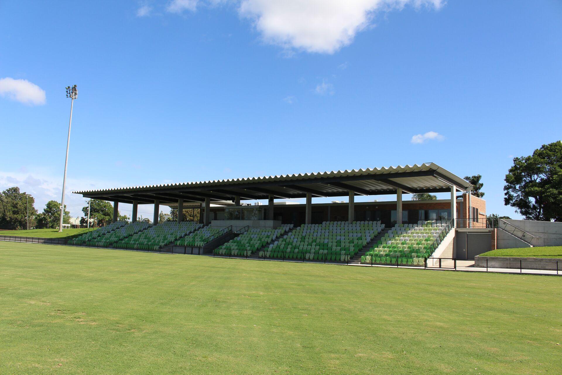 Grandstand and field