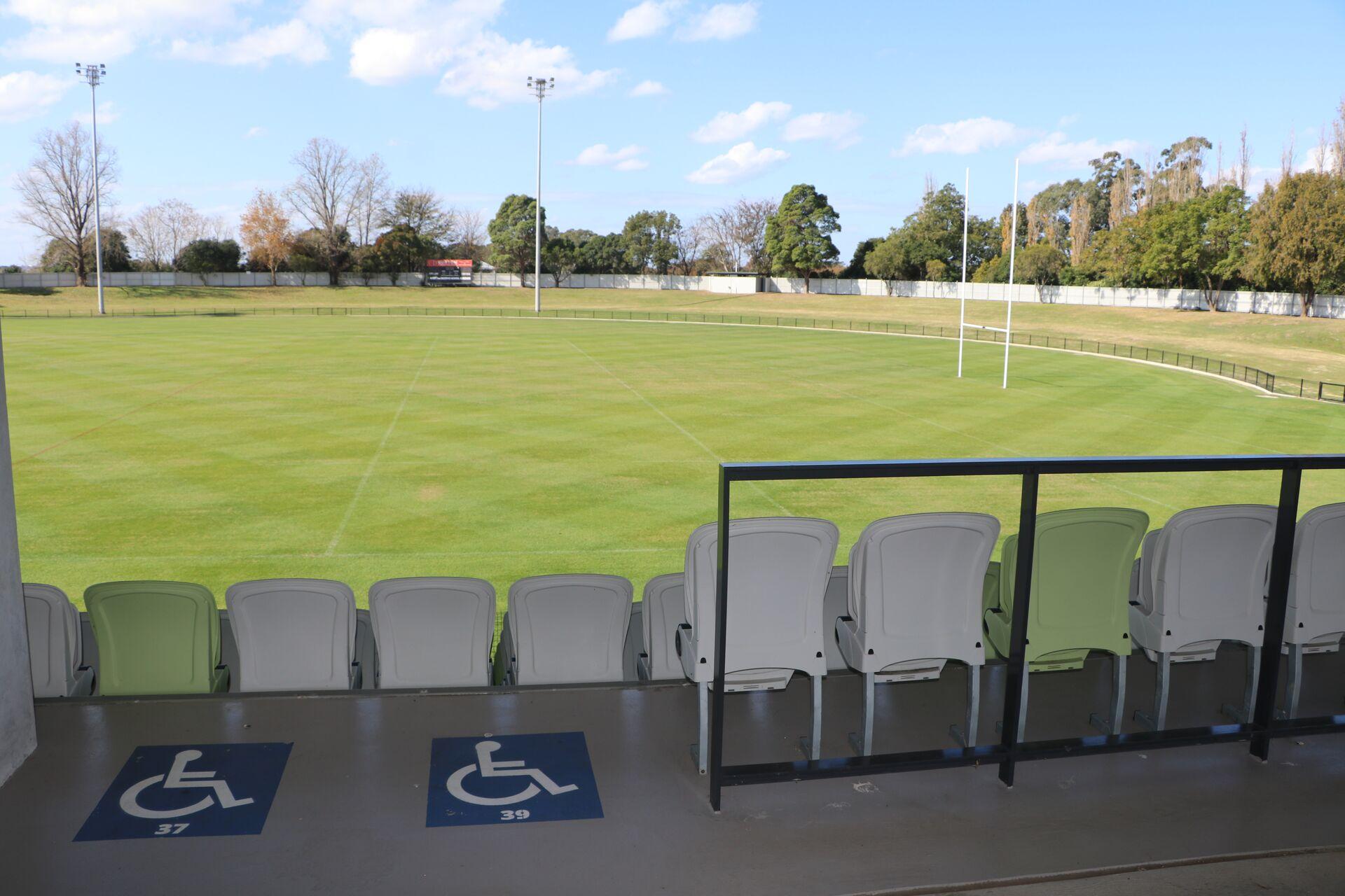 Seating at Maitland Sportsground