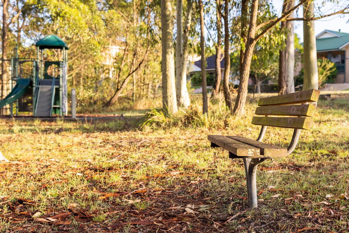 Playground and seating