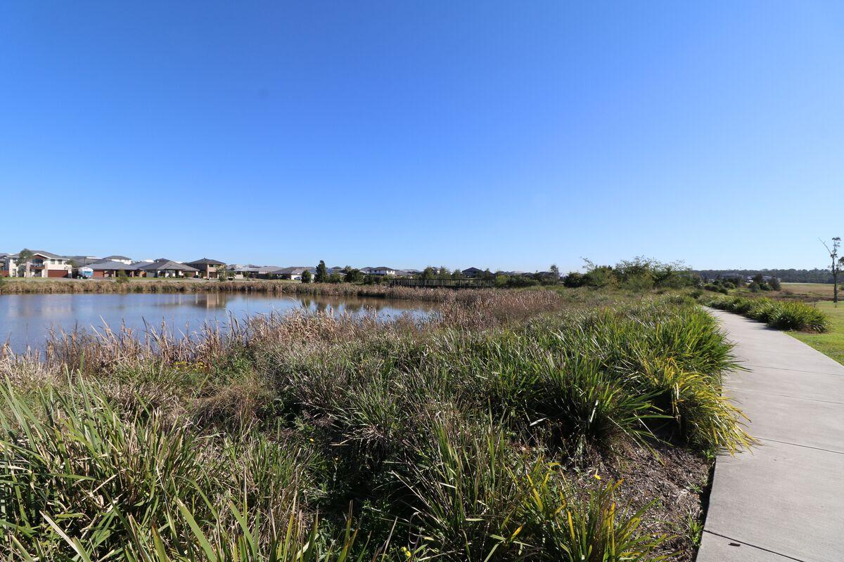 Footpaths and body of water