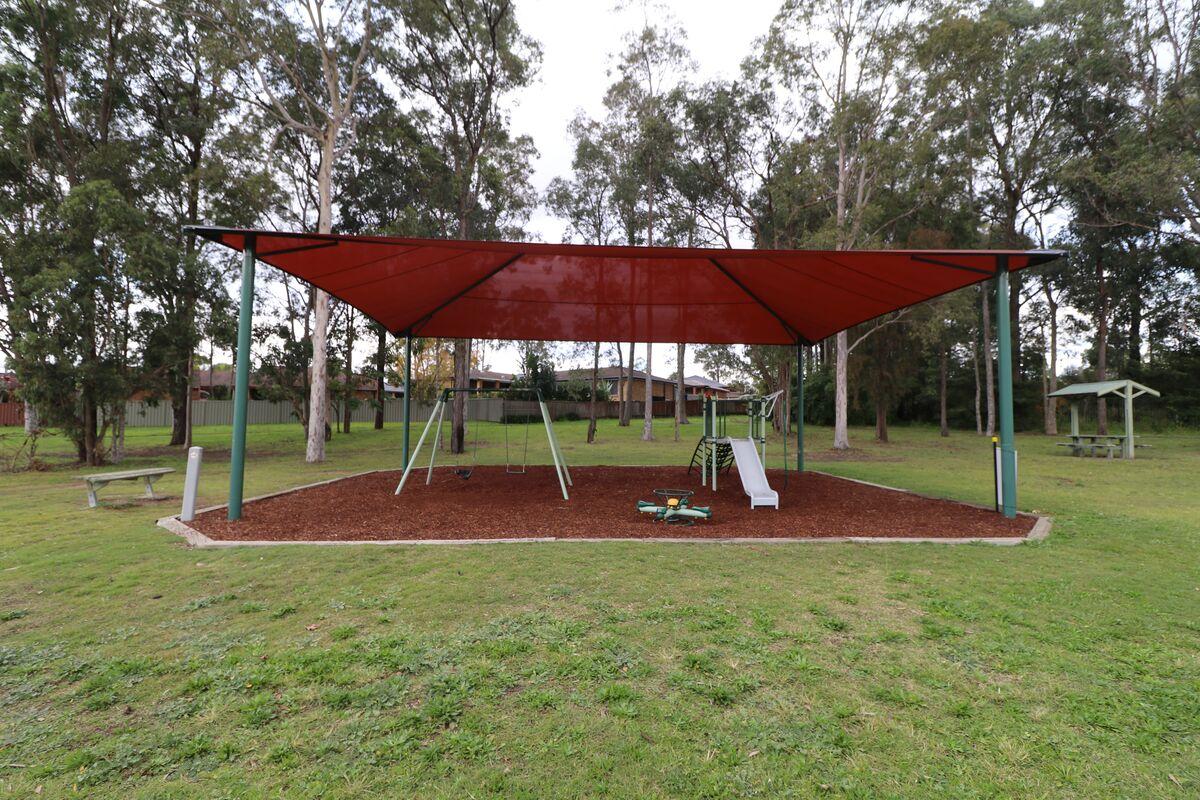 Playground and shade sail 