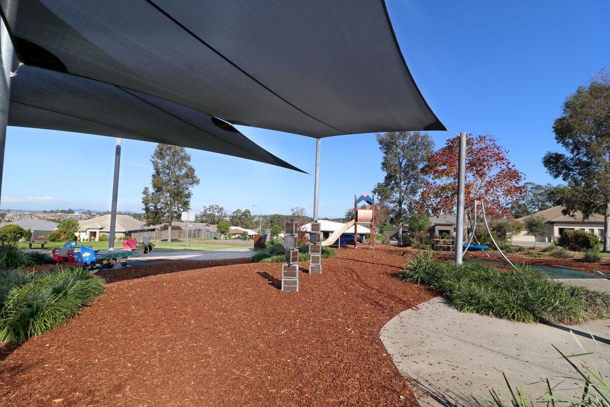 Playground and shade sail 