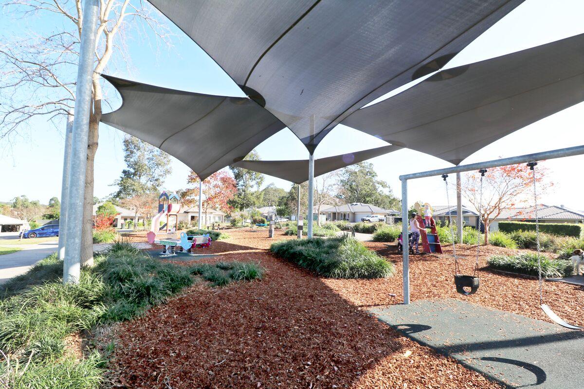 Playground and shade sail 