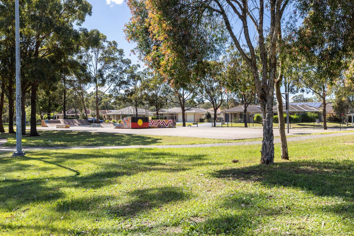 Amenities and grass area