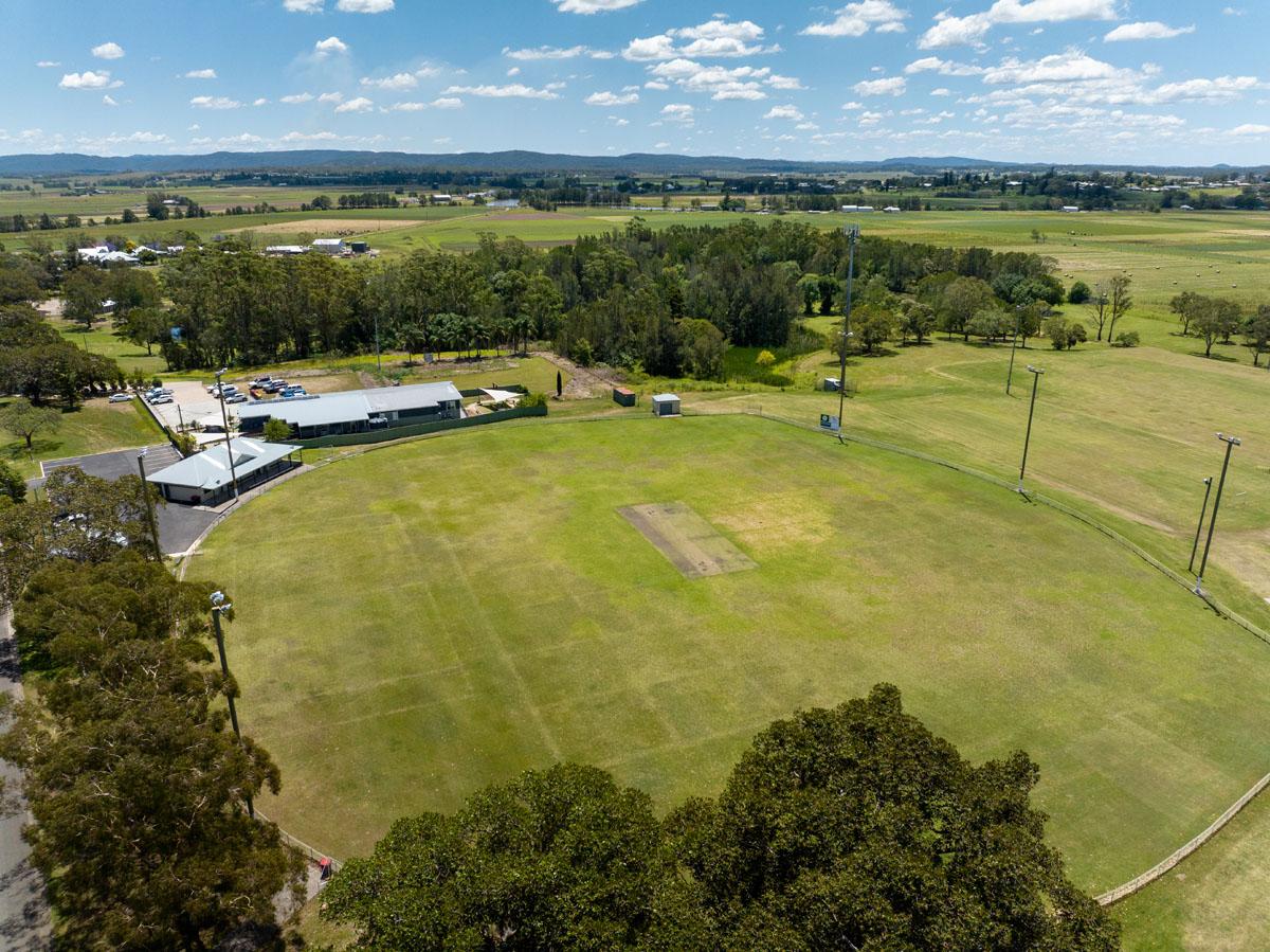 Aerial view of oval 