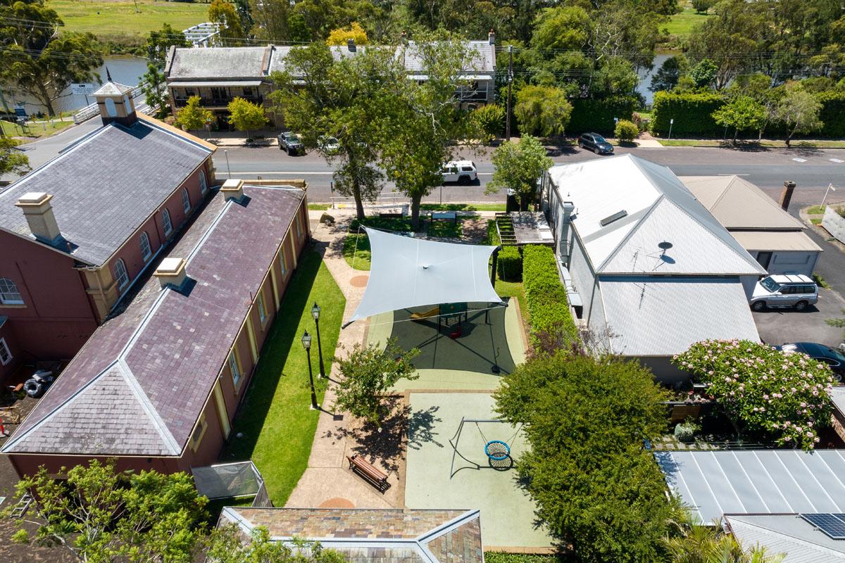 Aerial view of park