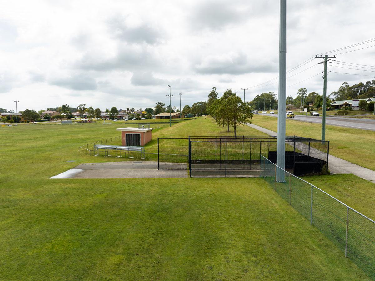 Oval and cricket nets